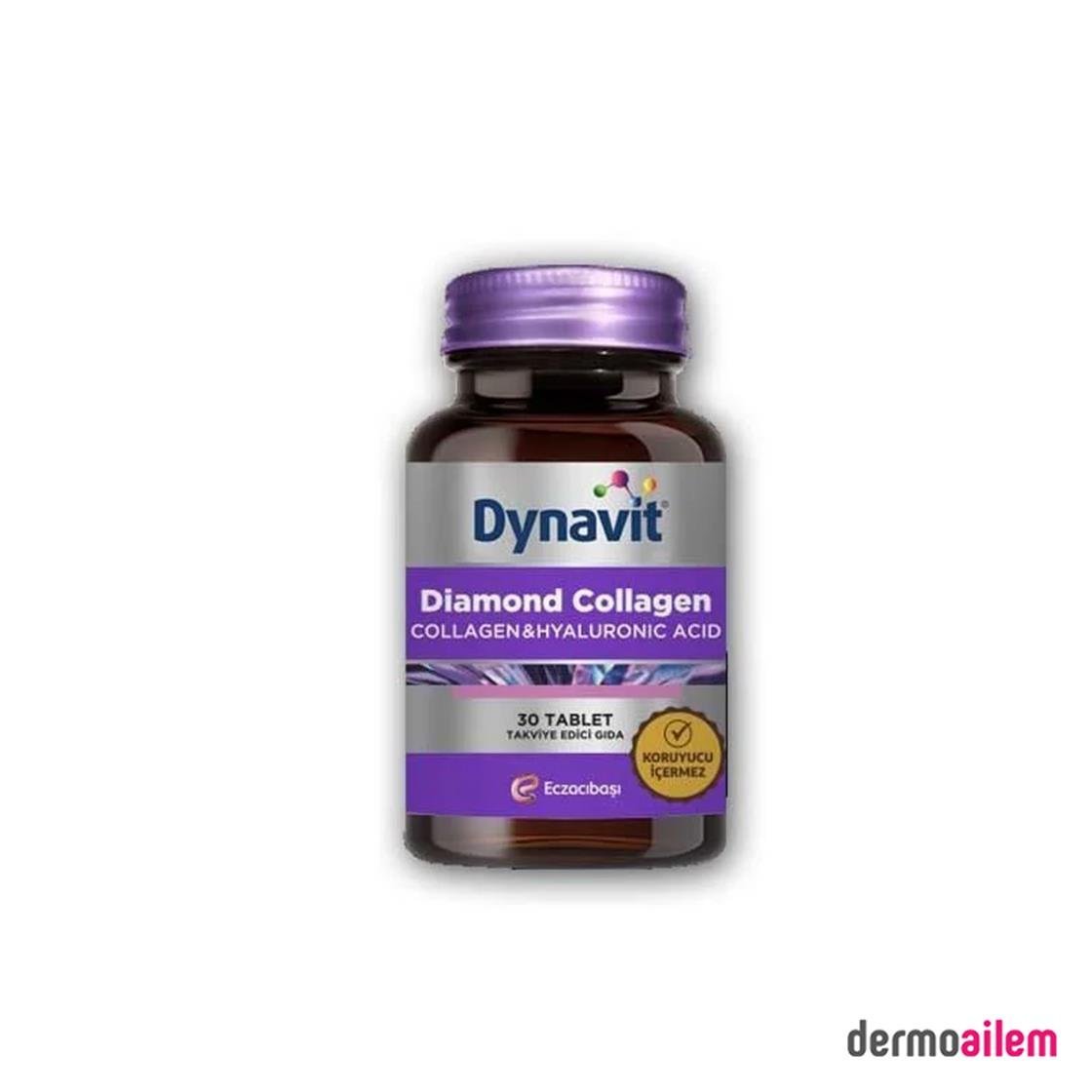 Kolajen ( Collagen )DynavitDynavit Diamond Collagen Hyaluronic Acid 30 Tablet