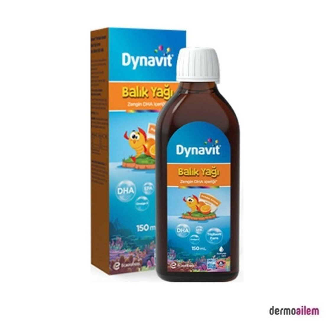 Omega 3 & Balık YağlarıDynavitDynavit Portakal Aromalı Balık Yağı 150 ml