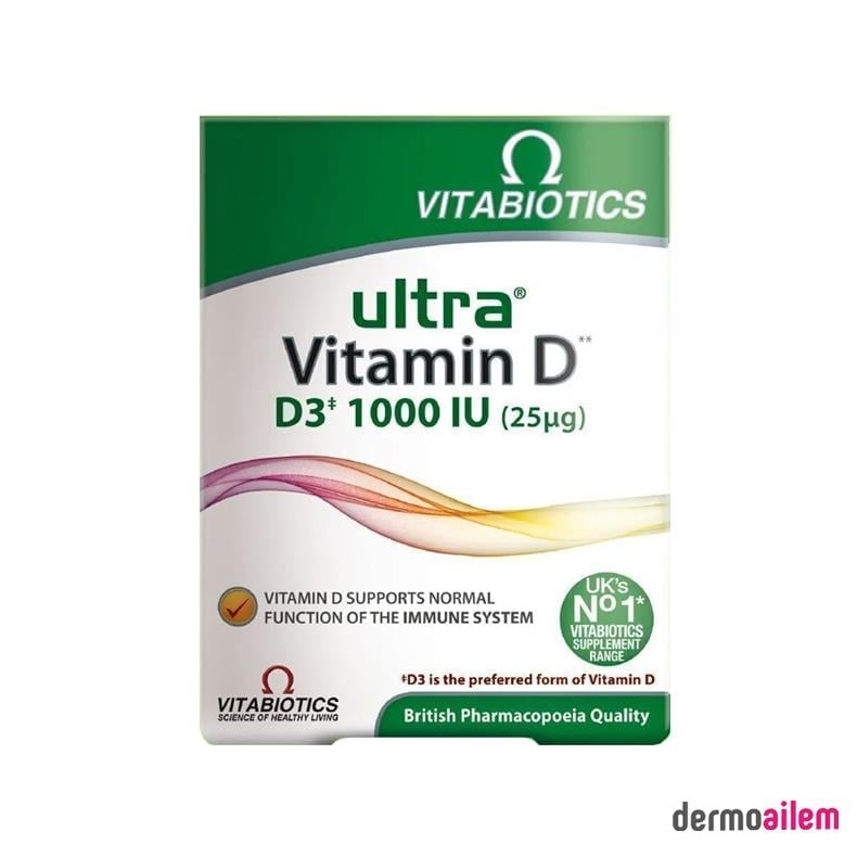 Vitabiotics Ultra Vitamin D D3 1000 IU 96 Tablet