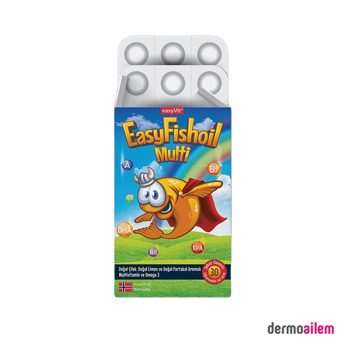 Omega 3 & Balık YağlarıEasyFishoilEasyfishoil Multi Omega 3 30 Tablet