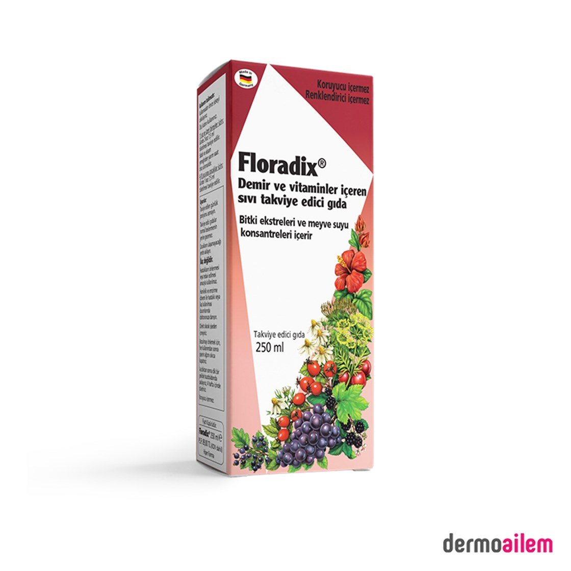 Takviye Edici GıdalarHiper FarmaFloradix Demir ve Vitaminler İçeren 250 ml Şurup