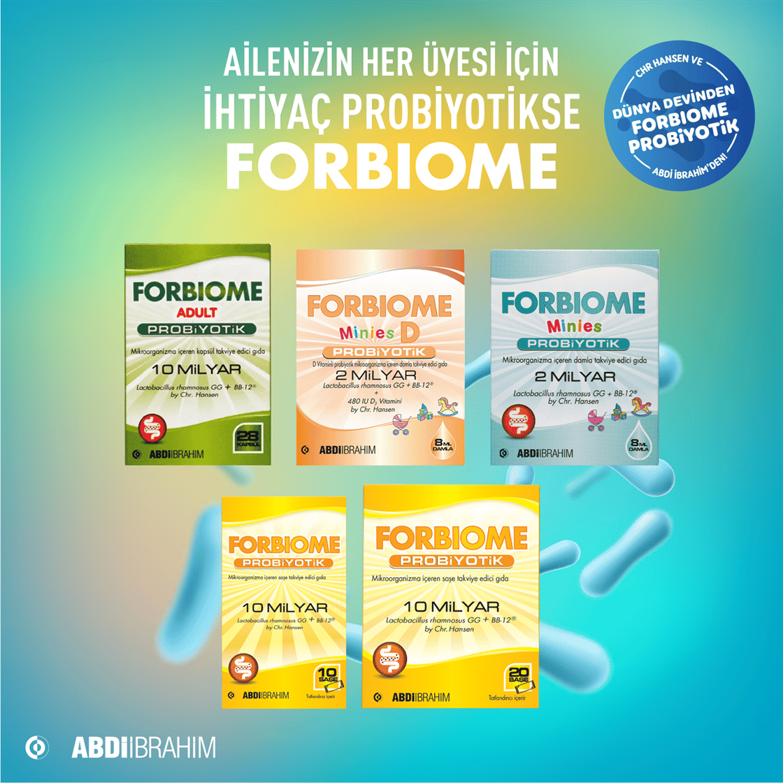 ProbiyotiklerAbdi İbrahimForbiome Minies Probiyotik 2 Milyar 8ml Damla