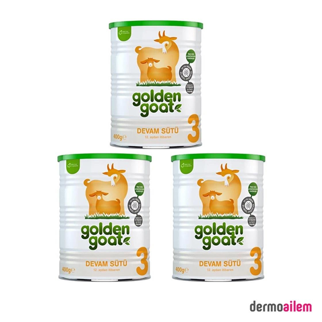 Mamalar Golden Goat 3 Keçi Sütlü 3 Adet Devam Sütü 400 gr