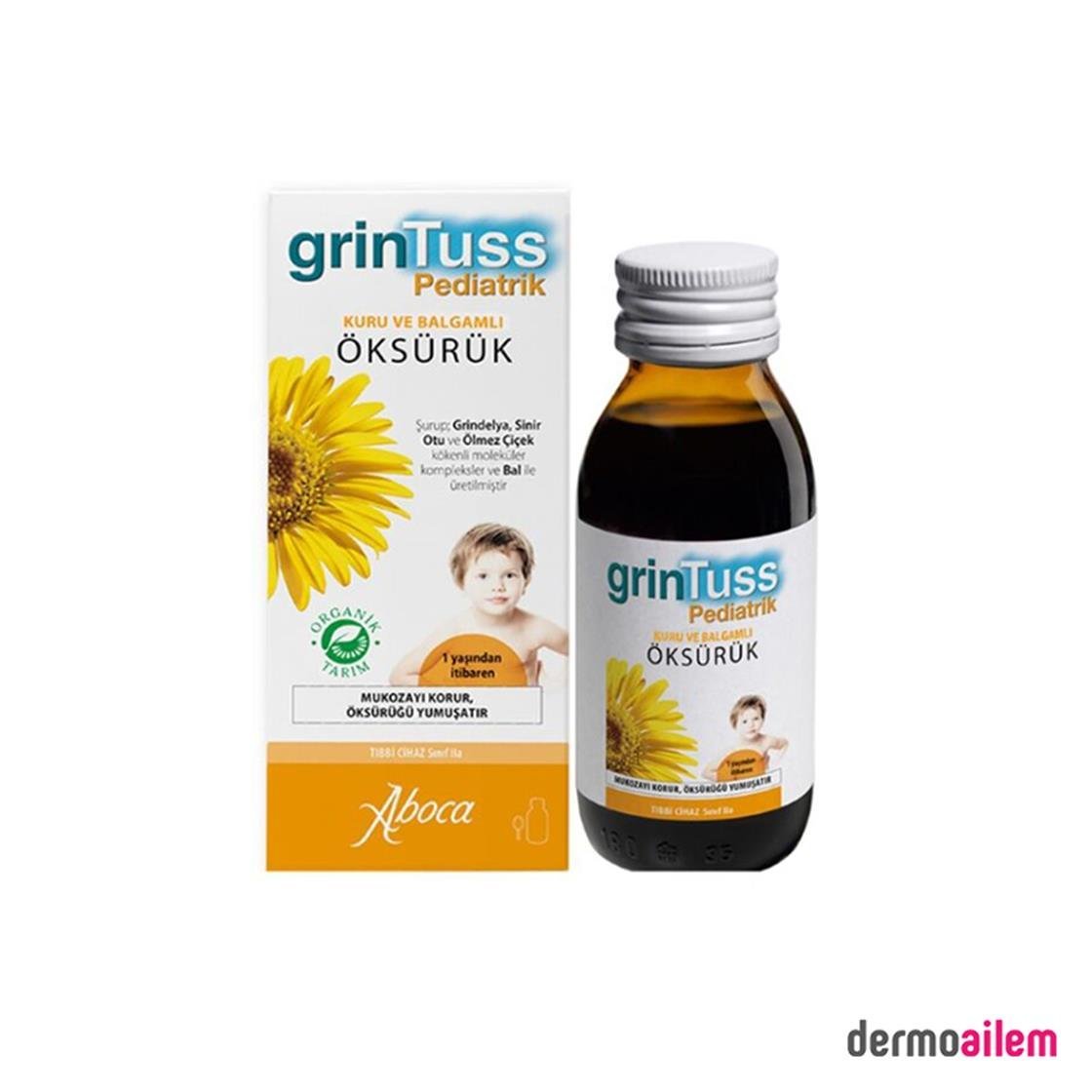 Takviye Edici GıdalarAbdi İbrahimGrinTuss Pediatrik Öksürük Şurubu 128 Gr Kids