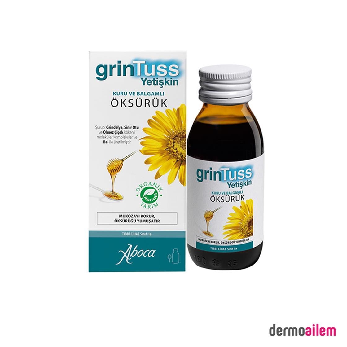 Takviye Edici GıdalarAbdi İbrahimGrinTuss Yetişkin Öksürük Şurubu 128 gr