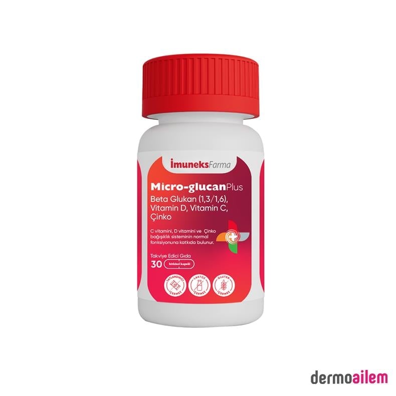 Takviye Edici GıdalarİmuneksFarmaImuneks Micro Glucan Plus 30 Kapsül