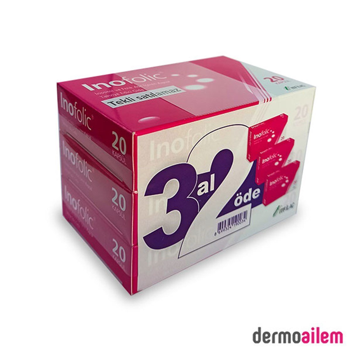 Takviye Edici GıdalarITFİnofolic 20 Kapsül 3 Al 2 Öde