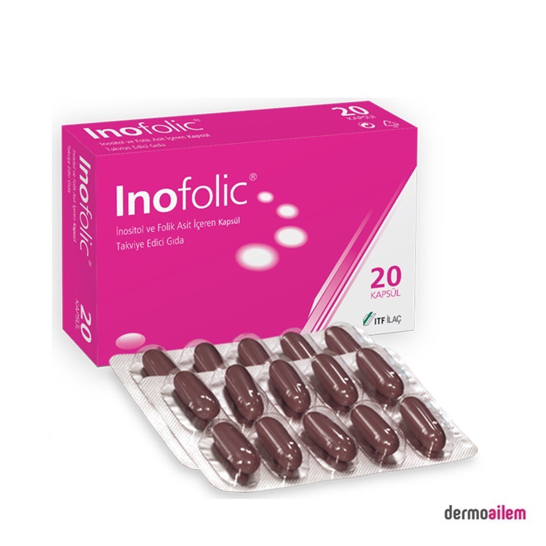 Takviye Edici GıdalarITFİnofolic 20 Kapsül