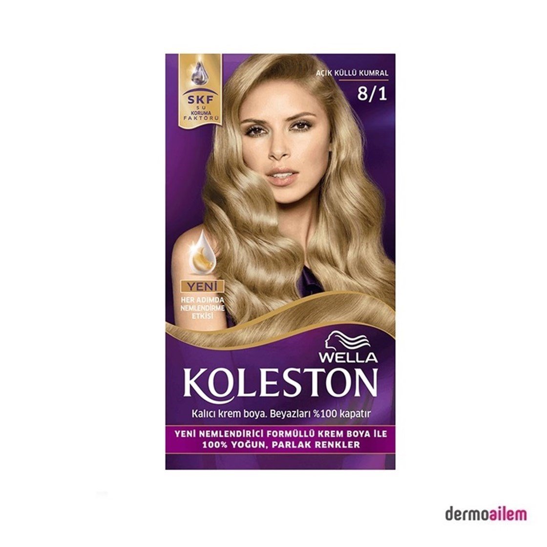 Saç BoyalarıKOLESTONKoleston Açık Küllü Kumral Saç Boyası 8/1