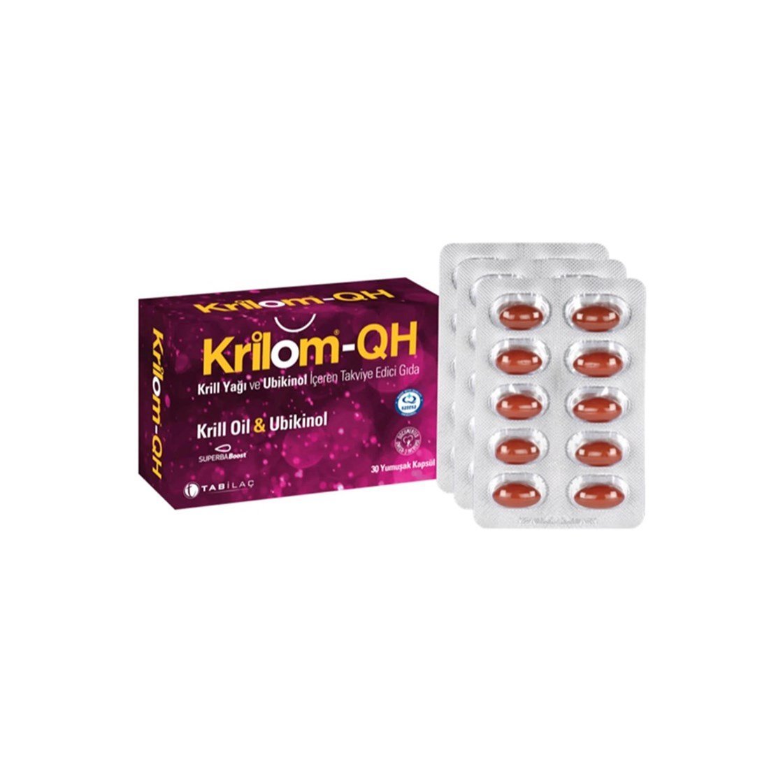 Takviye Edici GıdalarKrilomKrilom-QH Krill Oil & Ubikinol 30 Yumuşak Kapsül