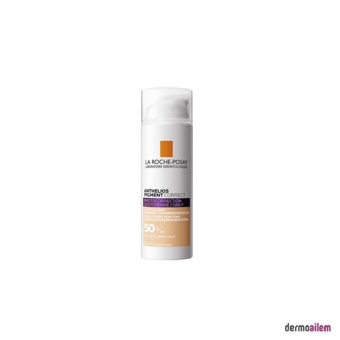 Spf 20 & 50 ArasıLa RocheLa Roche Posay Anthelios Pigment Correct Güneş Koruyucu SPF50+ 50 ml - Medium