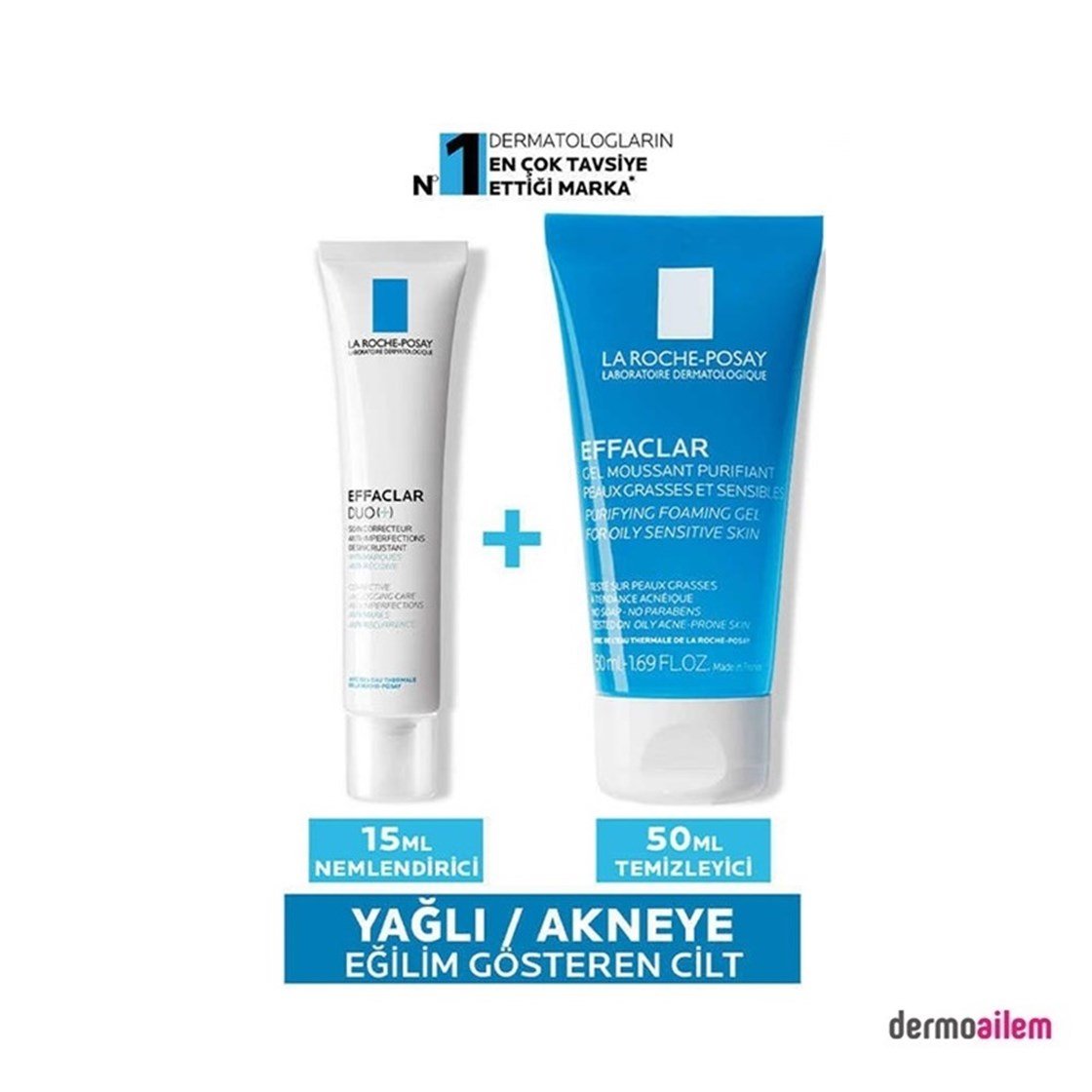 Akne Sivilce Bakım ÜrünleriLa RocheLa Roche Posay Effaclar Tanışma Kiti - Effaclar Gel 50 ml + Effaclar Duo 15 ml 1