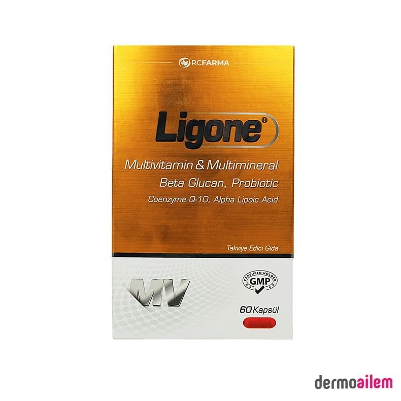 MultivitaminlerRcFarmaLigone Beta Glucan Probiotic Multivitamin 60 Kapsül