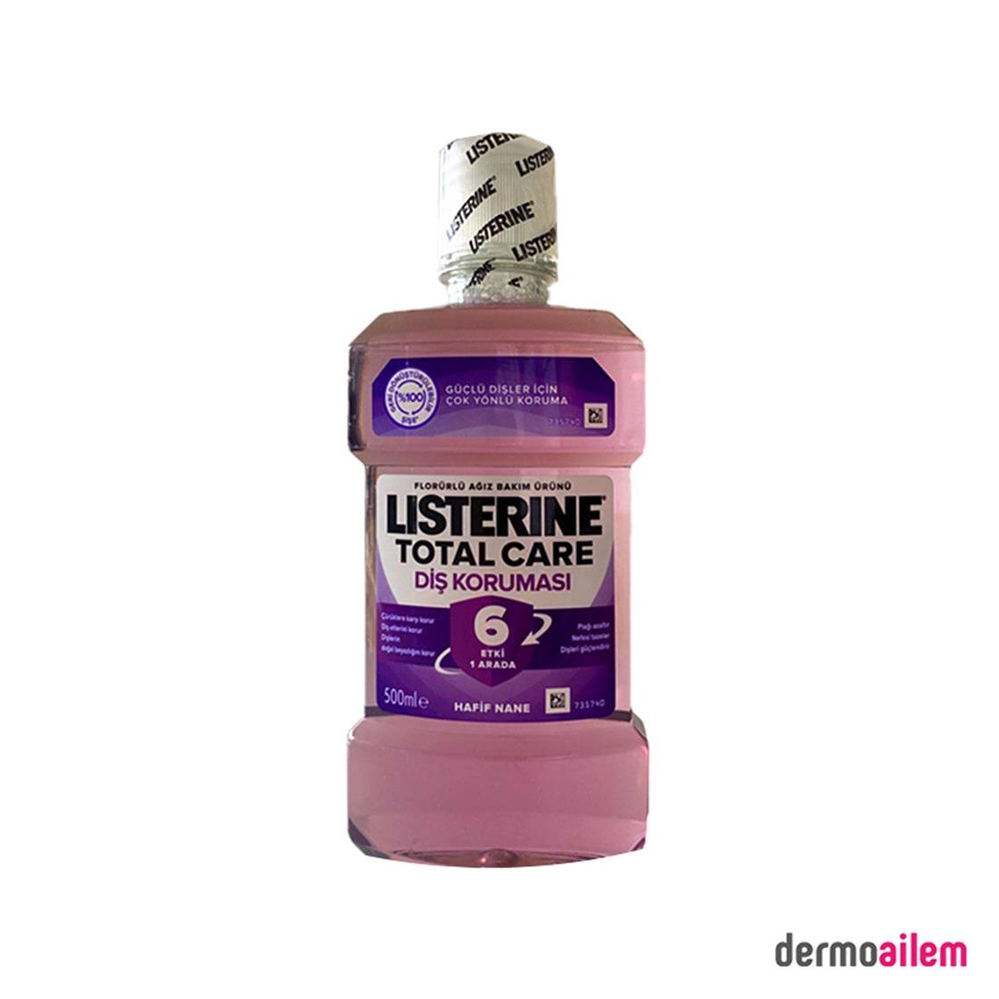 Ağız Çalkalama SularıListerineListerine Total Care Nane Aromalı 6 Etki 1 Arada 500 ml Gargara