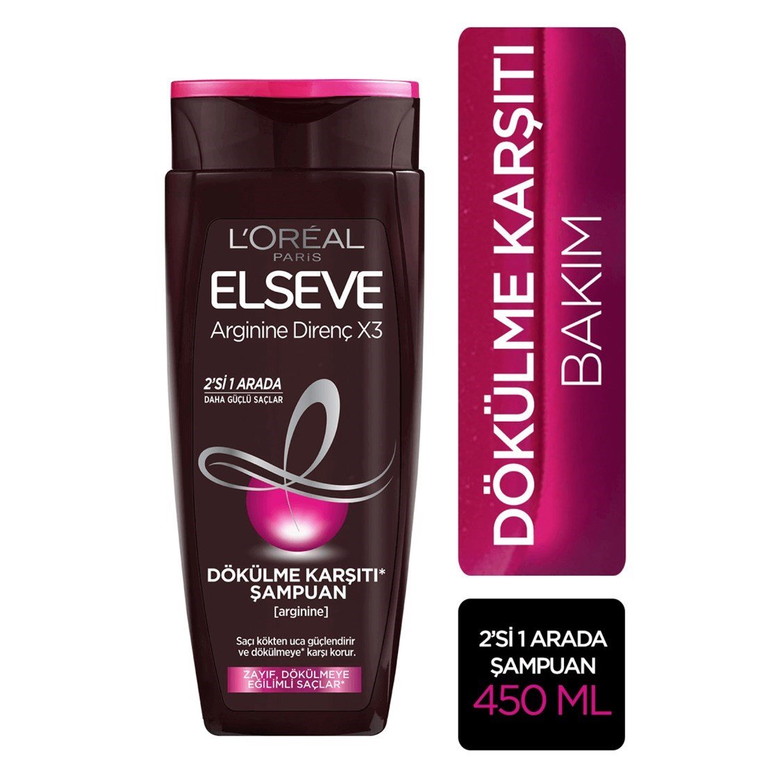 ŞampuanlarLoreal ParisLoreal Paris Elseve Arginine Direnç X3 Dökülme Karşıtı Şampuan 450 ml