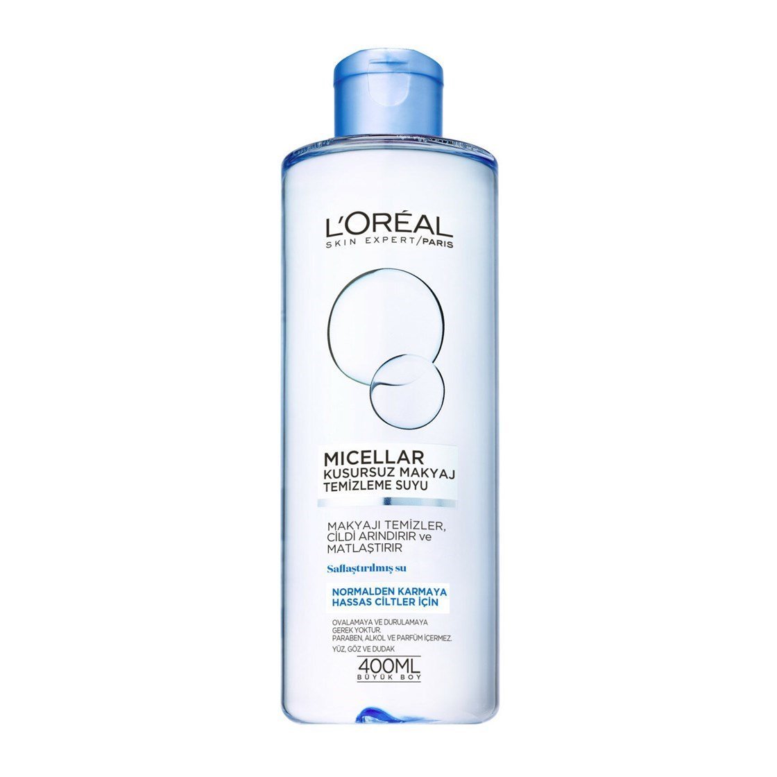 Makyaj TemizleyicileriLoreal ParisLoreal Paris Micellar Kusursuz Makyaj Temizleme Suyu Normalden Karmaya Hassas Ciltler İçin 400 ml
