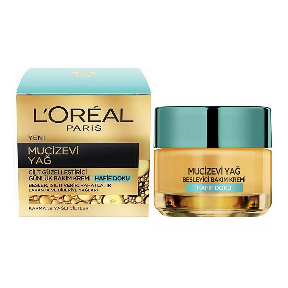 Nemlendirici & OnarıcıLoreal ParisLoreal Paris Mucizevi Yağ Hafif Doku Günlük Bakım Kremi 50 ml
