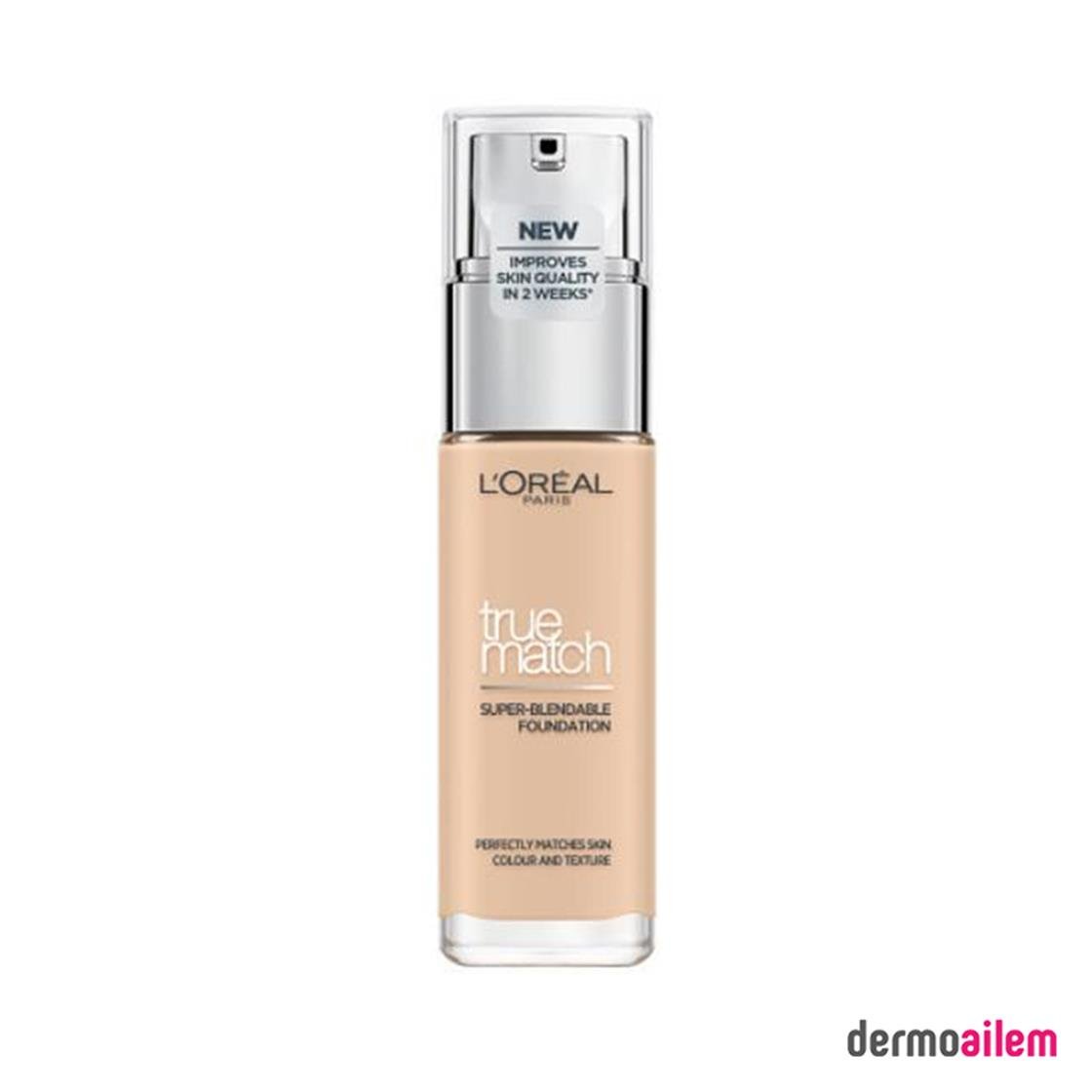FondötenLoreal ParisLoreal Paris True Match 1N Ivory Fondöten 30 ml