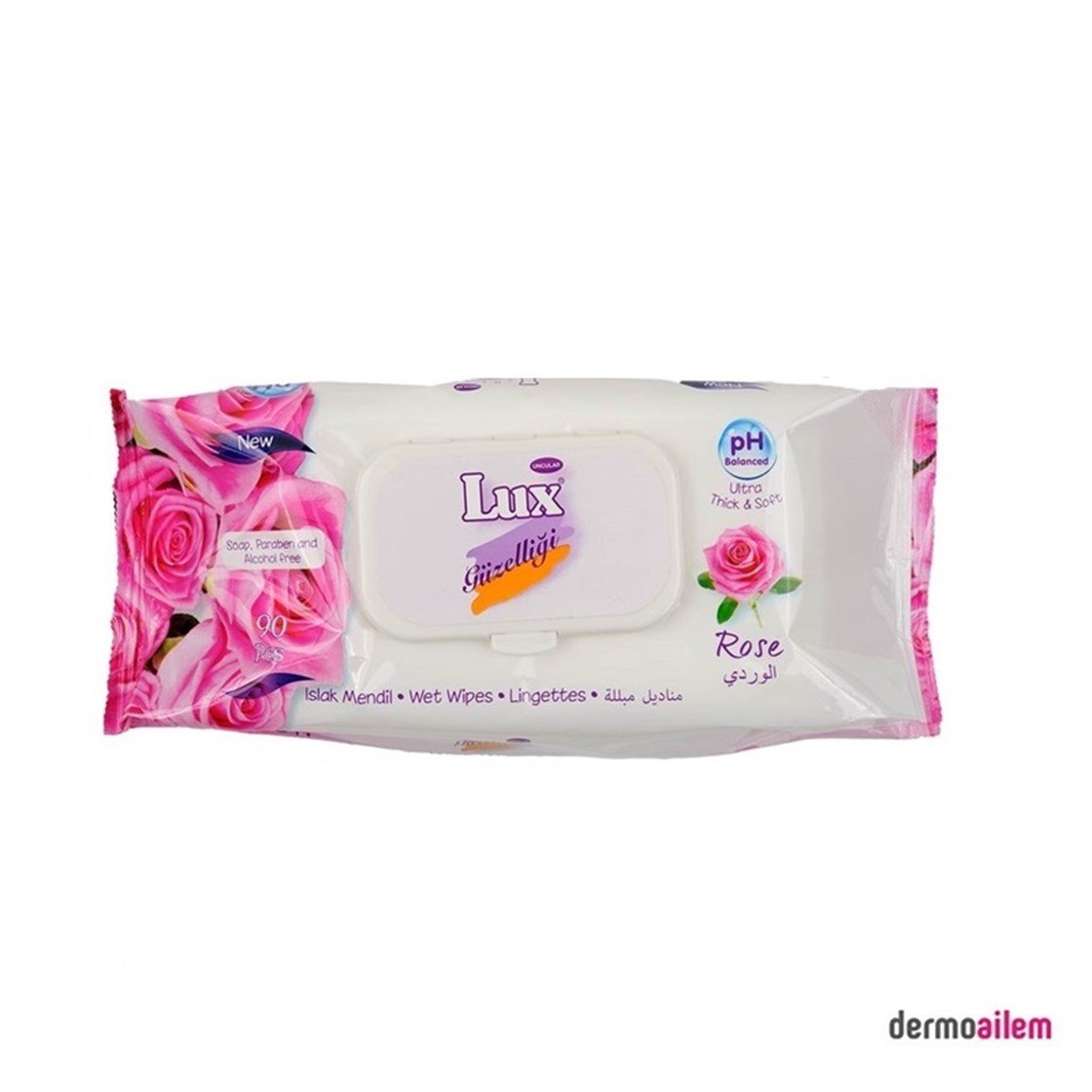 Islak MedillerLuxLux Islak Mendil Gül 90 Adet