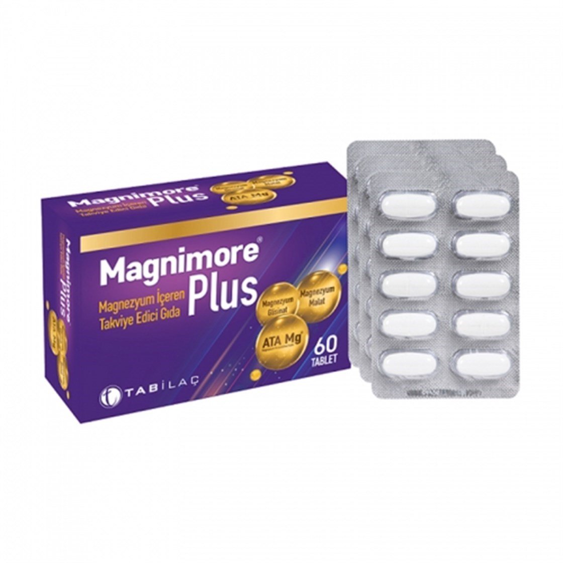 Takviye Edici GıdalarTab İlaçMagnimore Plus Magnezyum İçeren Takviye Edici Gıda 60 Kapsül