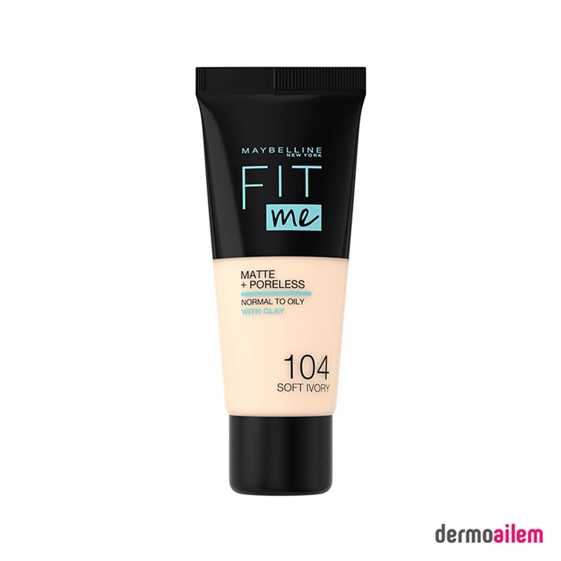 FondötenMaybellineMaybelline Fit Me Matte + Poreless Fondöten 104 Soft Ivory 30 ml