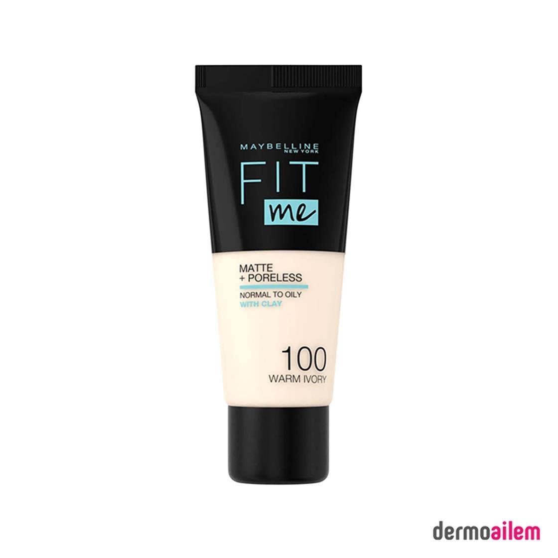 FondötenMaybellineMaybelline Fit Me Matte + Poreless Liquid Foundation 100 Warm Ivory 30 ml