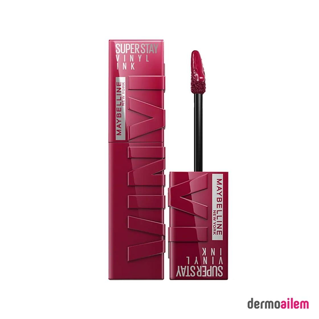 RujMaybellineMaybelline Super Stay Vinyl Ink Likit Parlak Ruj 30 Unrivaled