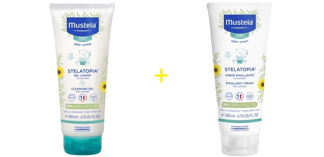 Şampuan & Duş JeliMustelaMustela Stelatopia Emollient Cream 200ml + 200ml Jel Şampuan Hediye