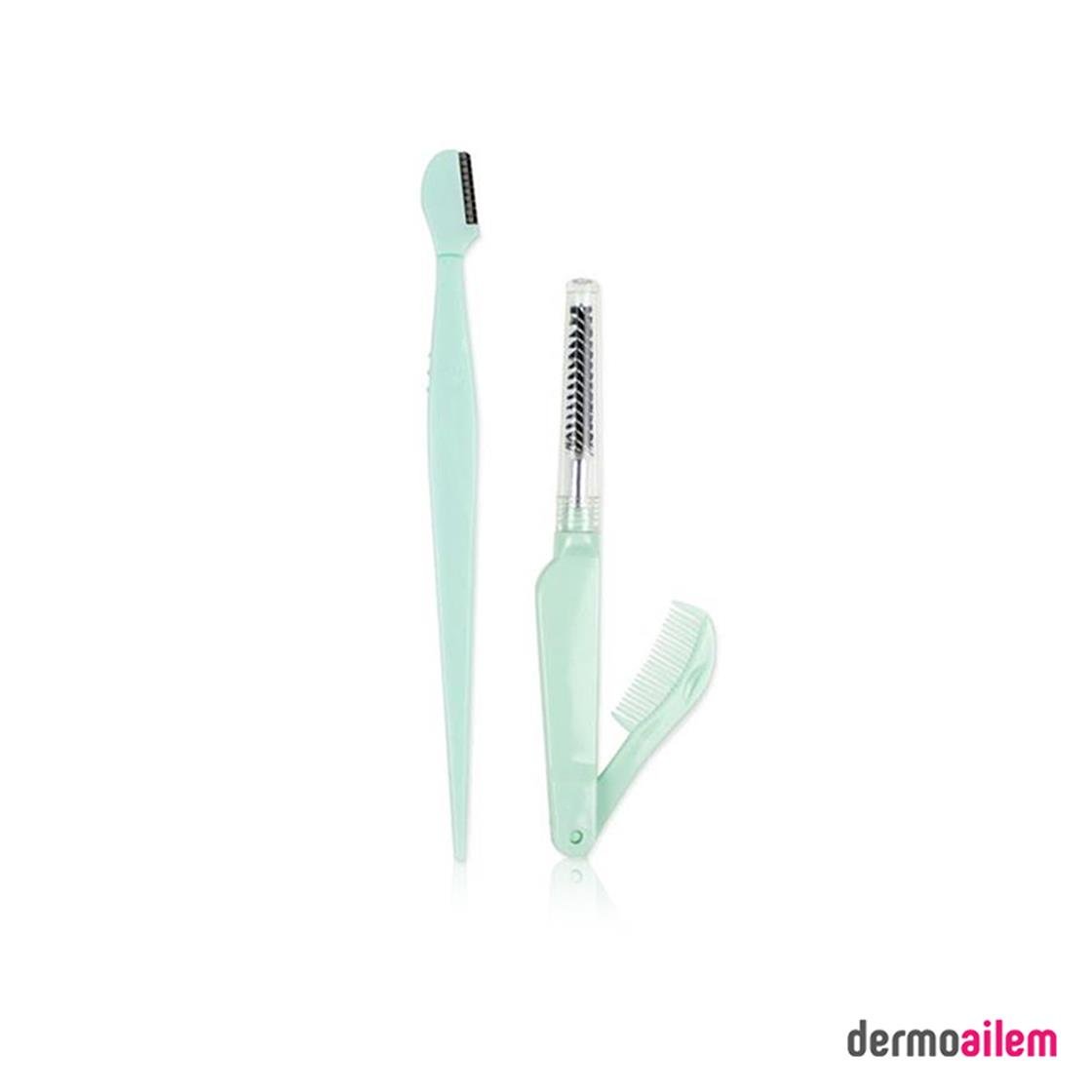 Kaş ŞekillendiriciNascitaNascita Razor + Taraklı Maskara Fırça Su Yeşili (Açılıp Kapanabilen)