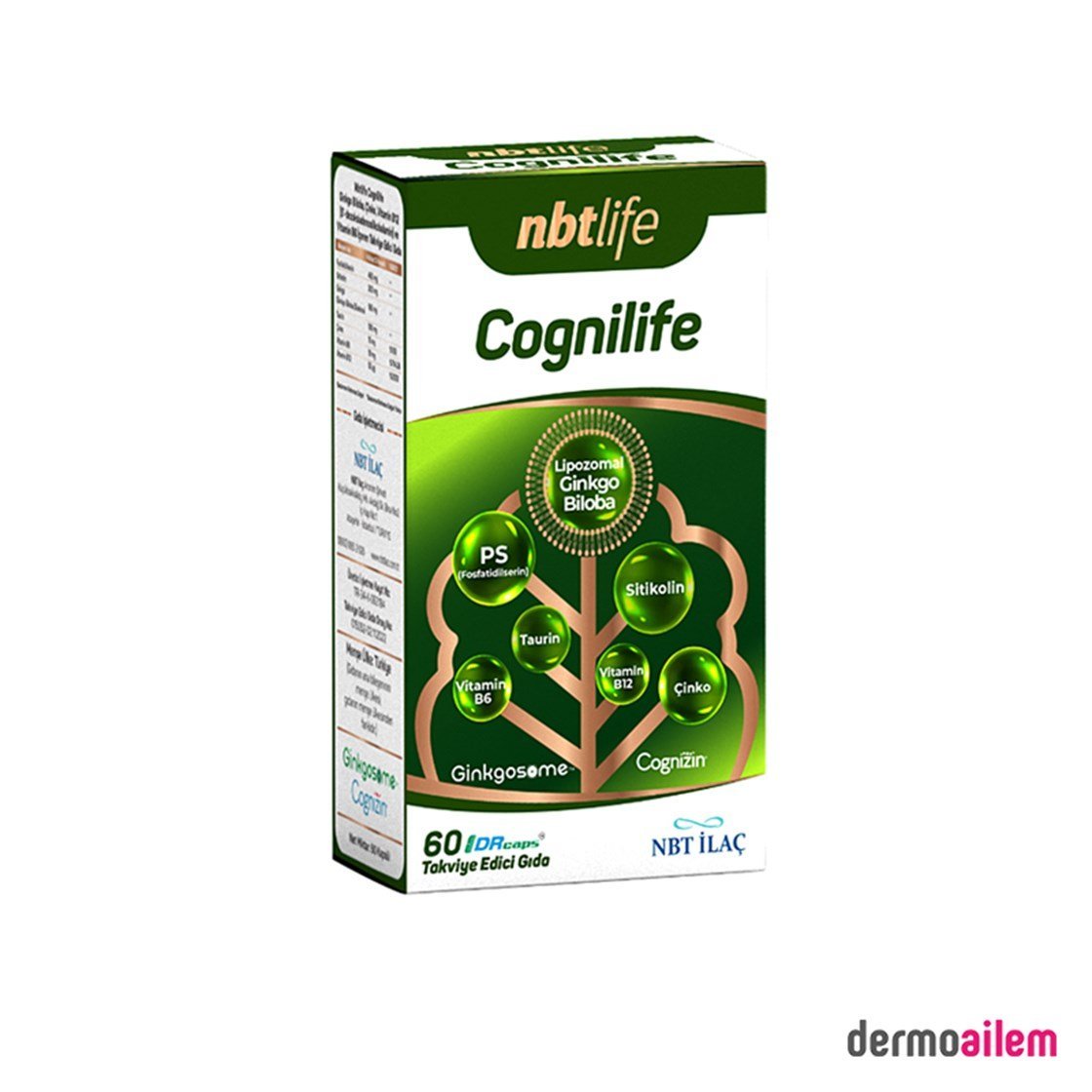 Takviye Edici Gıdalar Nbt Life Cognilife 60 Kapsül