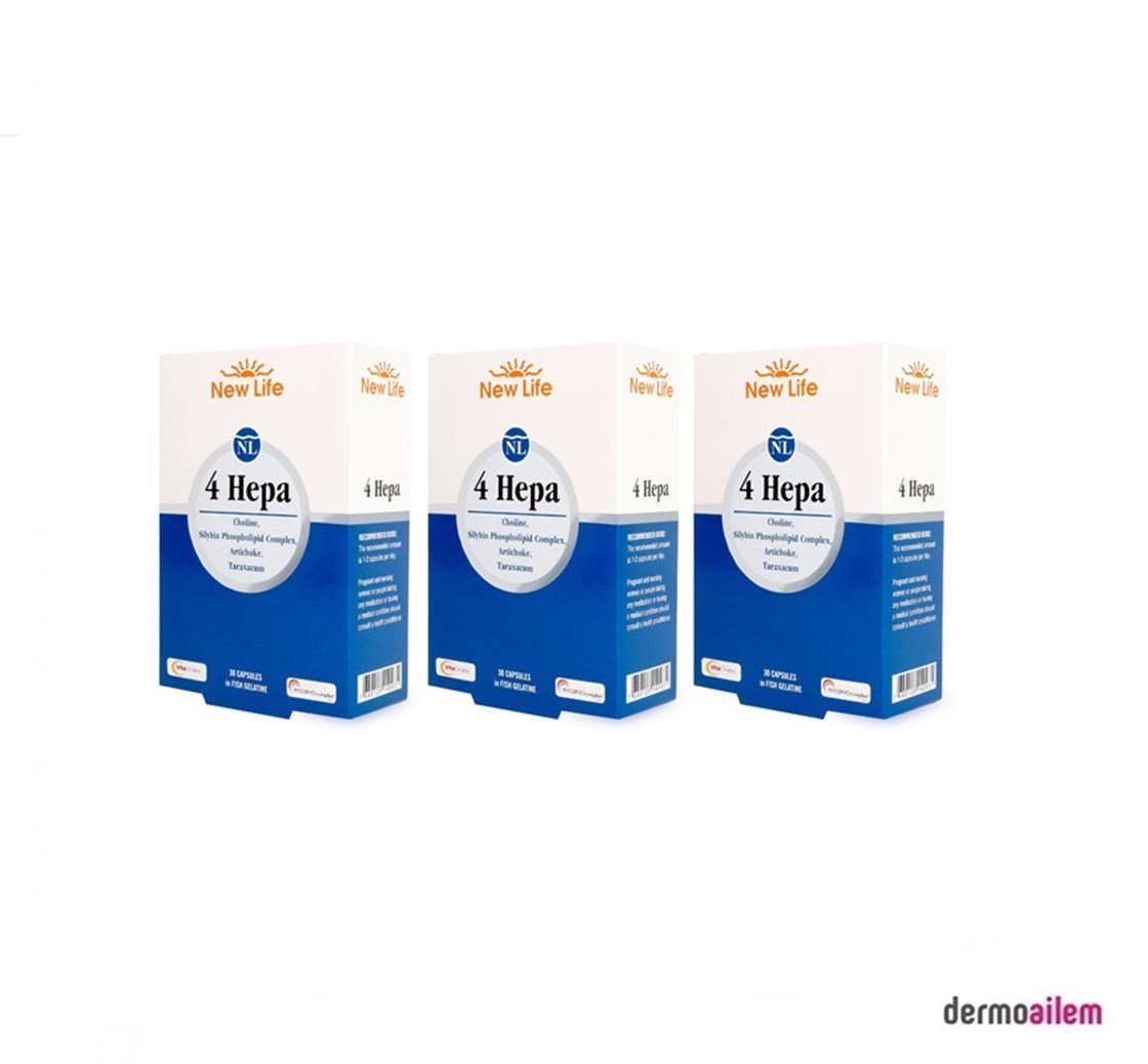 Takviye Edici GıdalarNewlifeNew Life 4 Hepa 30 Kapsül 3'lü Paket