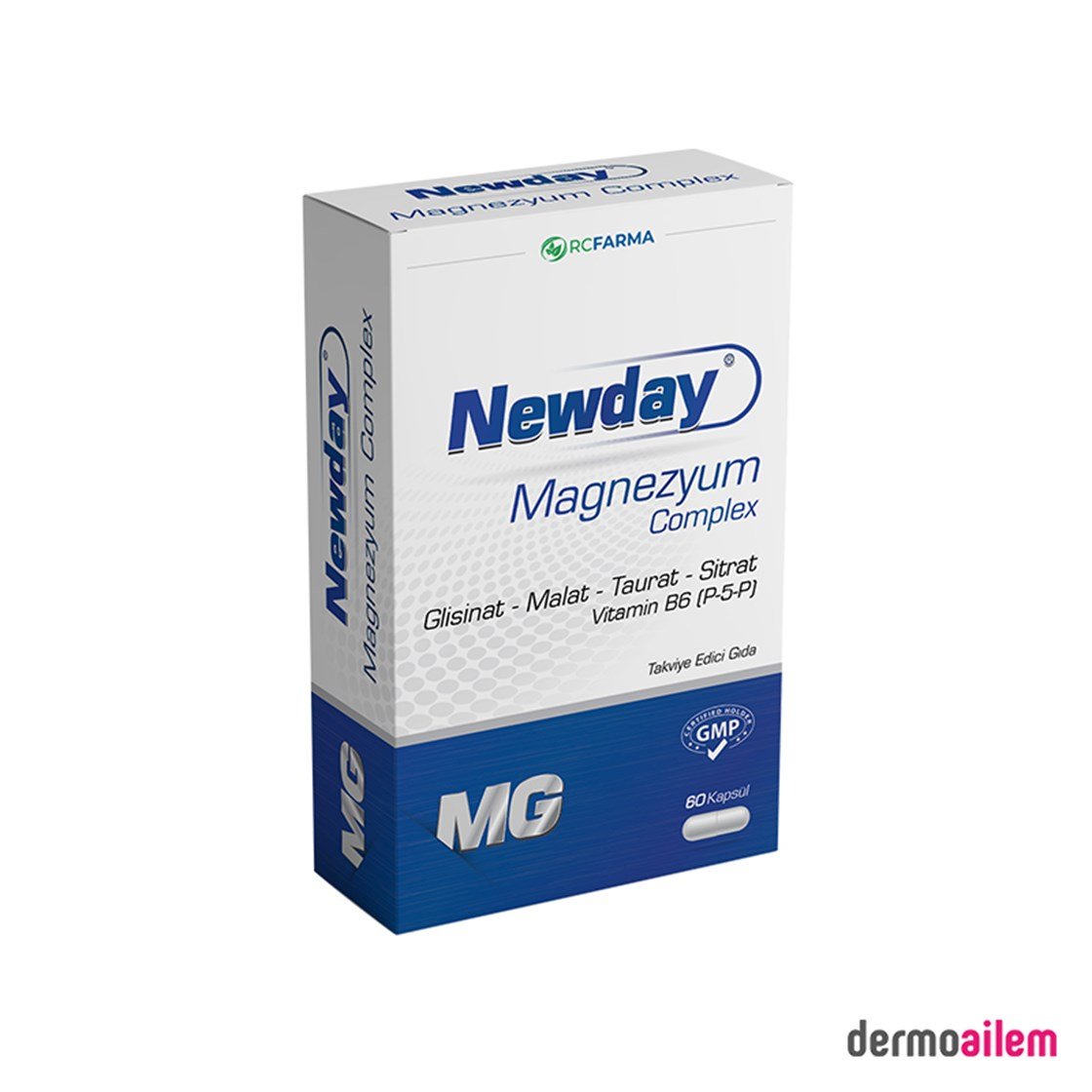 Takviye Edici GıdalarRcFarmaNewday Magnezyum Complex 60 Kapsül