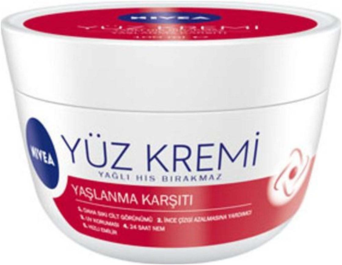 Nemlendirici & OnarıcıNiveaNivea Yaşlanma Karşıtı Yağlı His Bırakmaz 100 ml Yüz Kremi