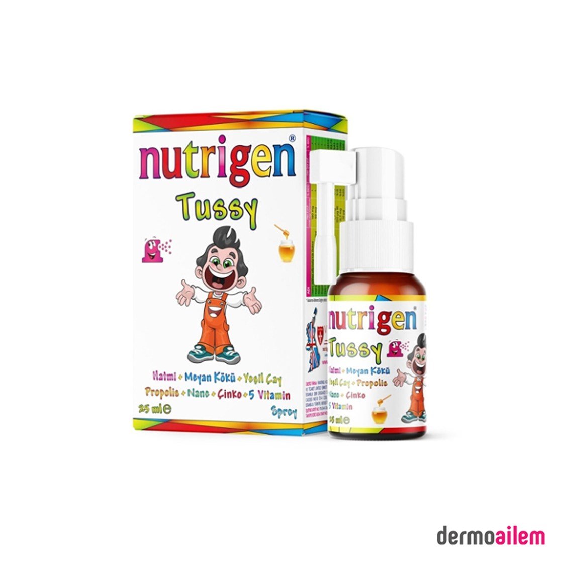 Takviye Edici GıdalarNutrigenNutrigen Tussy Ağız Spreyi 25 ml