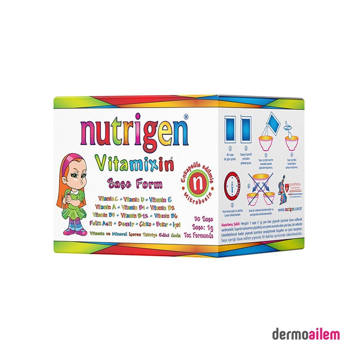 Takviye Edici GıdalarNutrigenNutrigen Vitamixin 30 Saşe