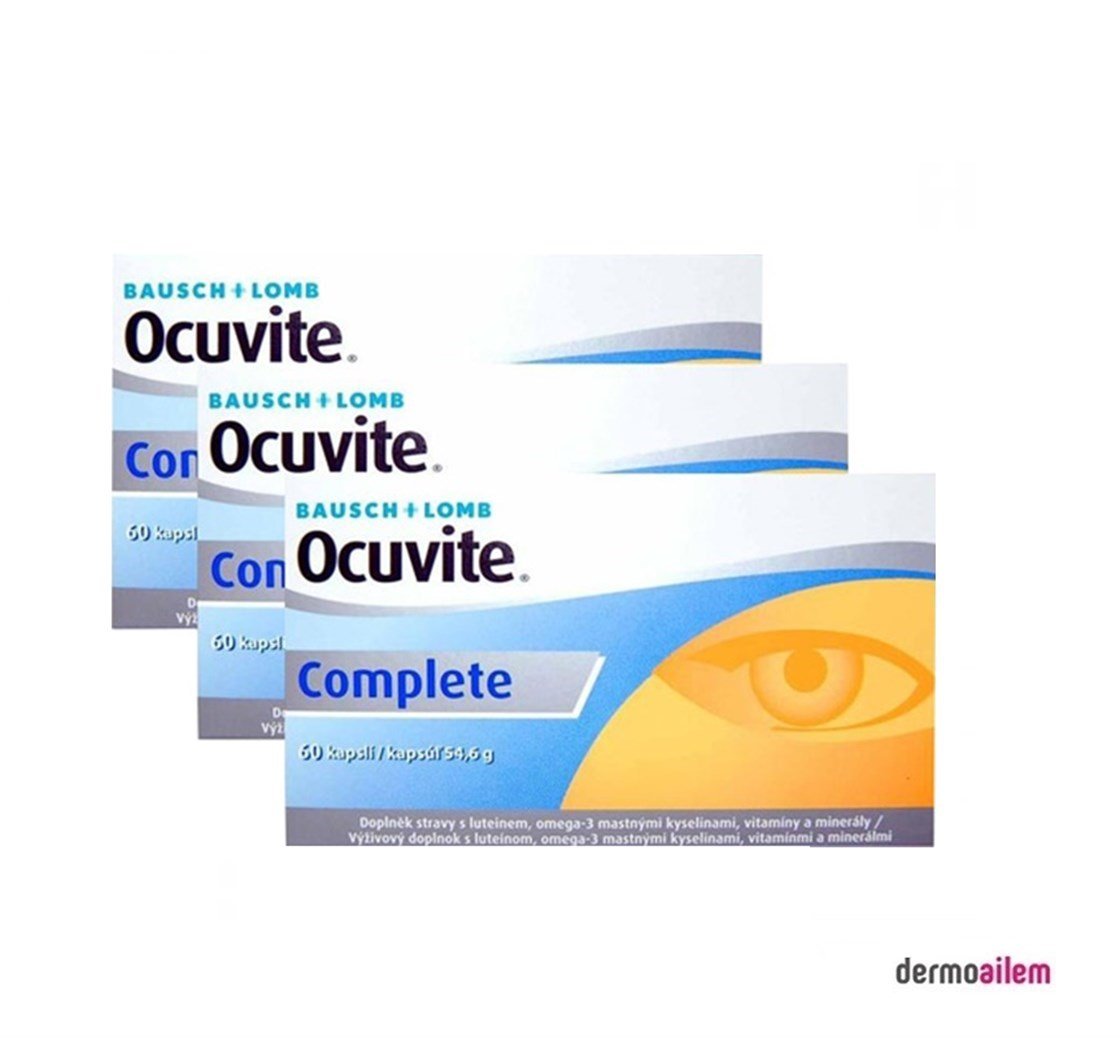 Omega 3 & Balık YağlarıBausch & LombOcuvite Complete 3'lü 60 Kapsül