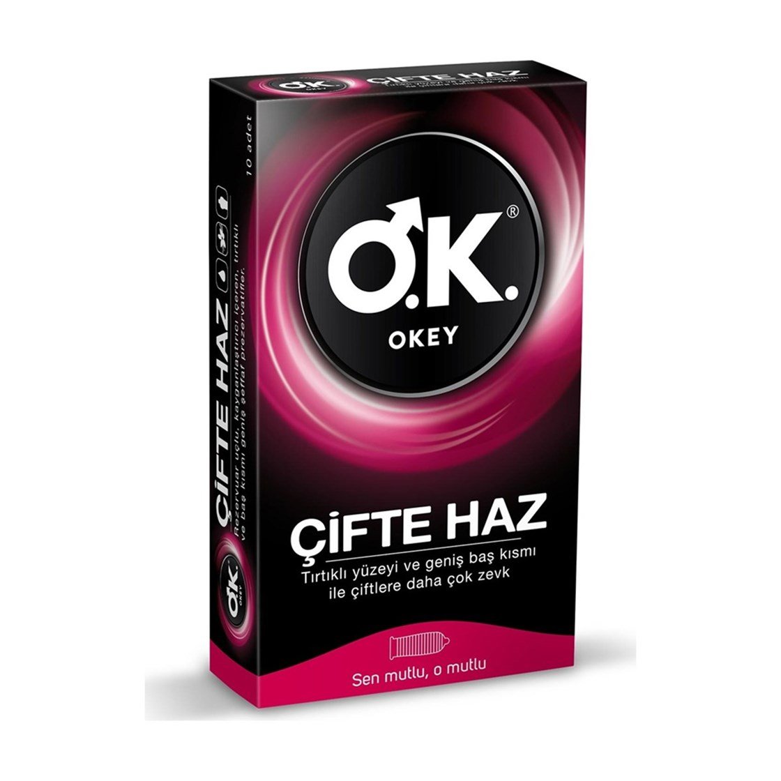 PrezervatiflerOkeyOkey Çifte Haz Prezervatif 10'lu