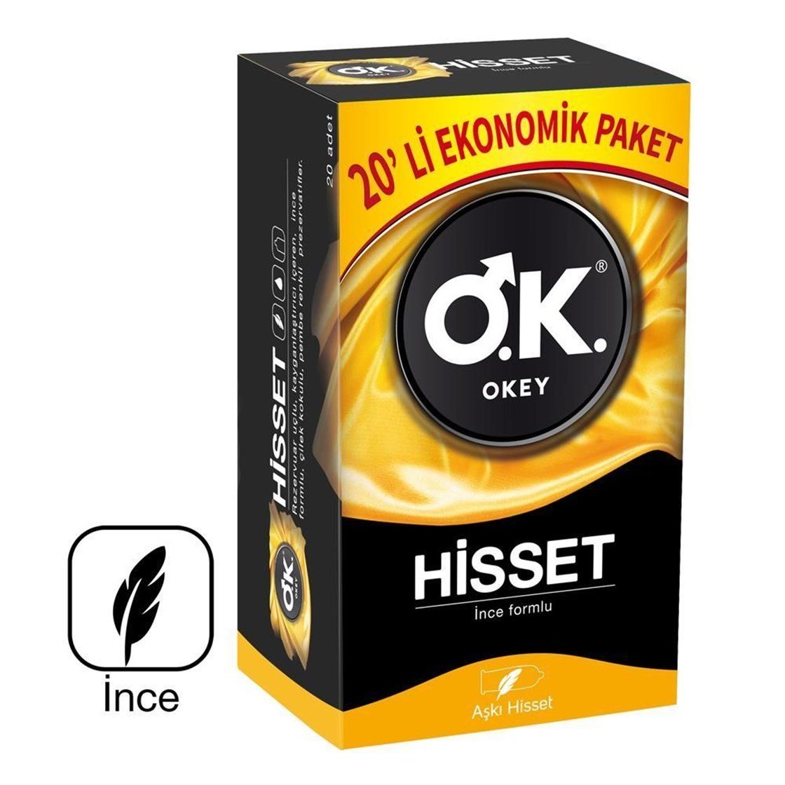 PrezervatiflerOkeyOkey Hisset Prezervatif Ekonomik 20'li