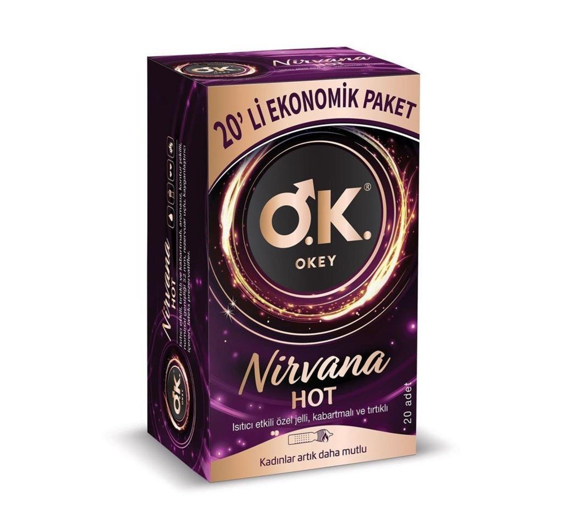 PrezervatiflerOkeyOkey Prezervatif Nirvana Hot 20'li