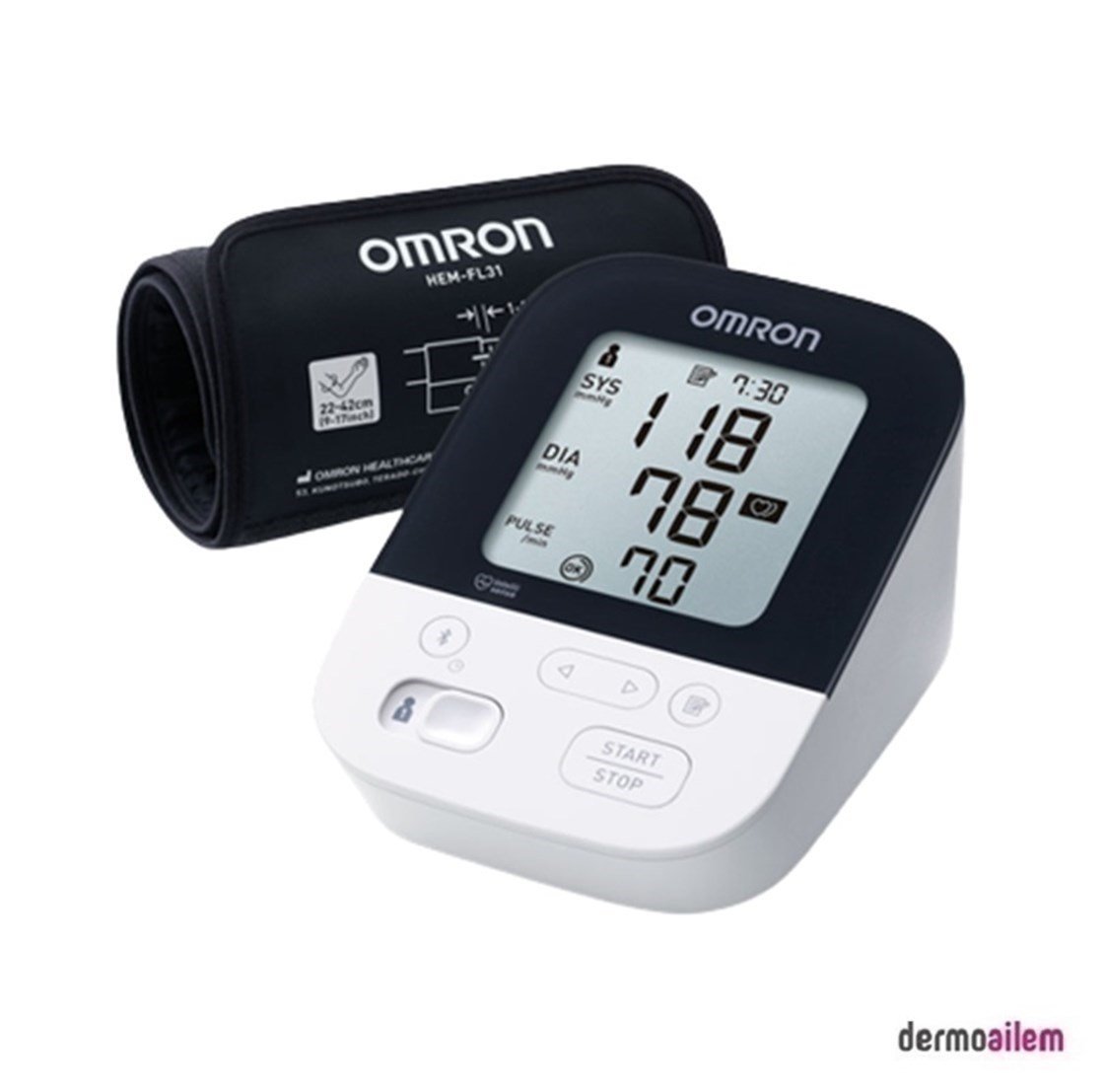 Tansiyon AletiOmronOmron M4 Intelli IT Dijital Koldan Ölçer Tansiyon Aleti HEM-7155T-EBK