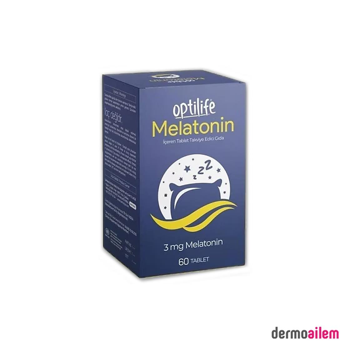 Takviye Edici GıdalarSantasyaOptilife Melatonin 3 MG 60 Tablet