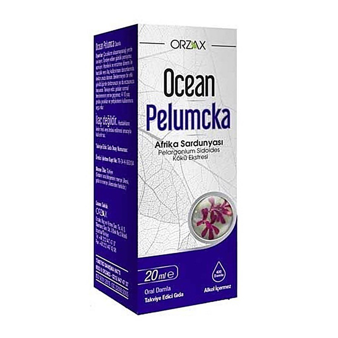 Takviye Edici GıdalarOrzaxOrzax Ocean Pelumcka Afrika Sardunyası Damla 20 ml