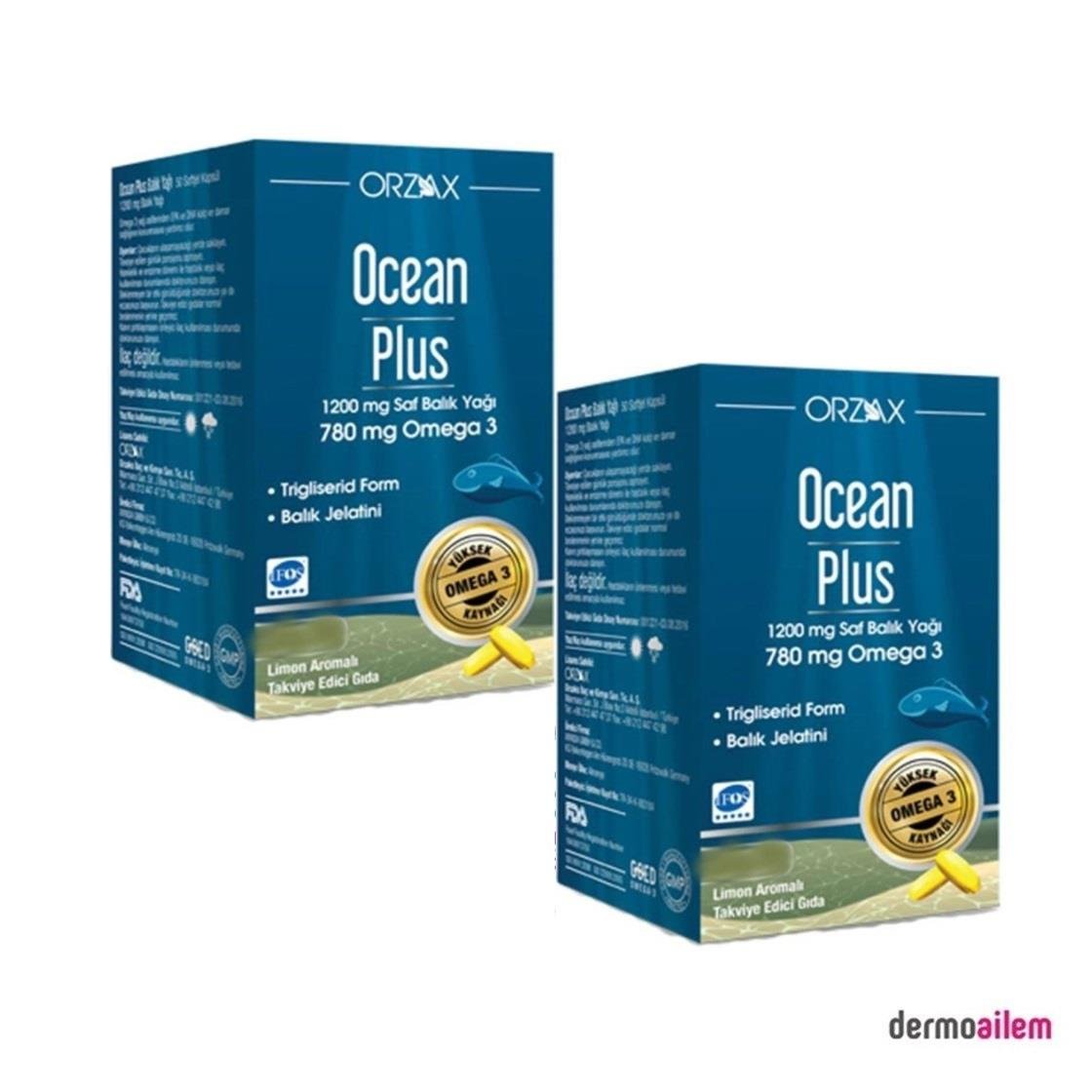 Takviye Edici GıdalarOrzaxOrzax Ocean Plus 1200 mg Balık Yağı 30 Kapsül 2 Adet