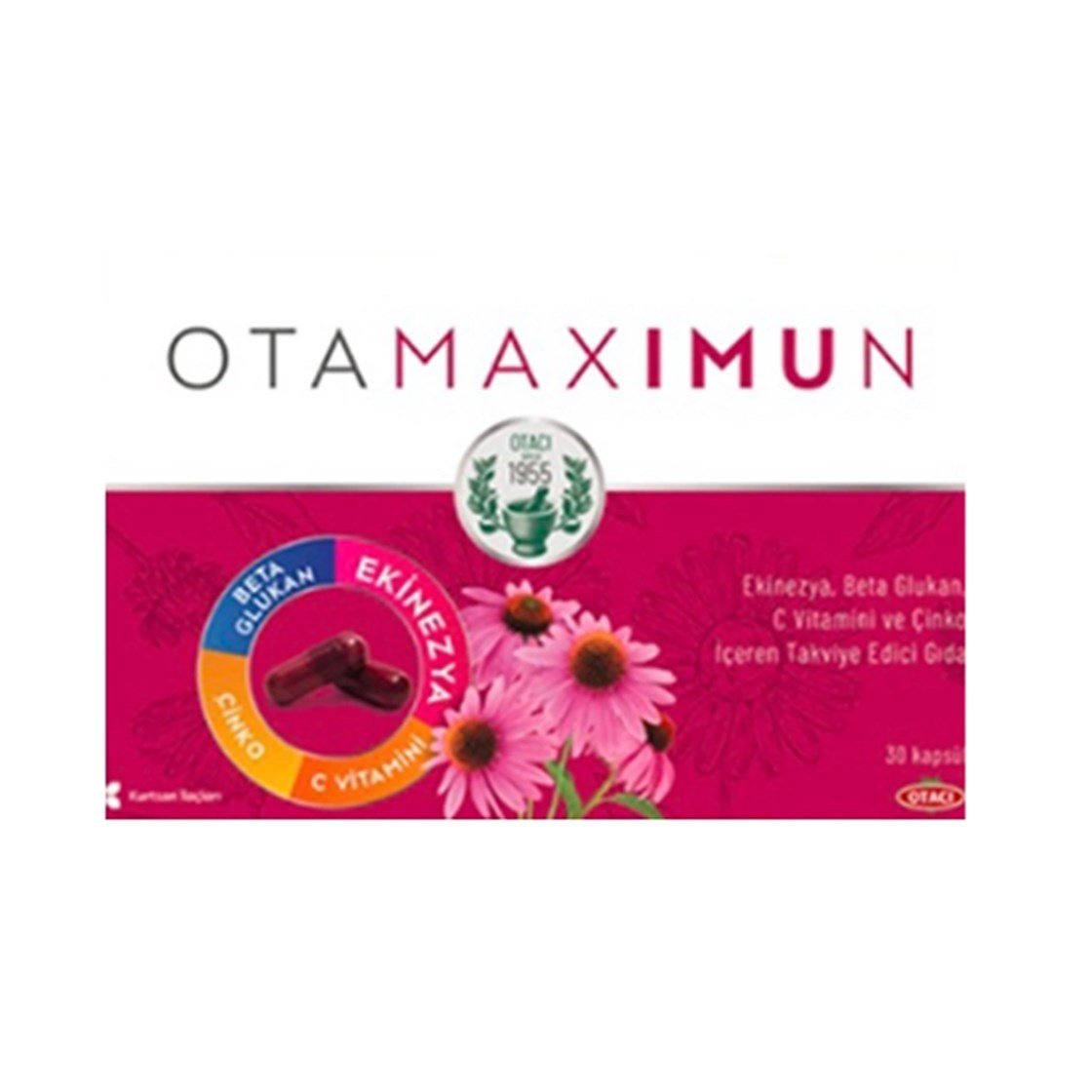 Takviye Edici GıdalarOtacıOtacı Otamaximun Beta Glukan Çinko C Vitamini 30 Kapsül