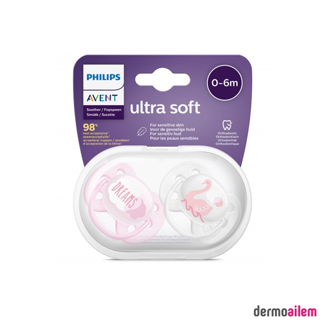 Biberon & Emzik & OyuncakPhilips AventPhilips Avent Ultra Soft Emzik 0-6 Ay Kız SCF22202