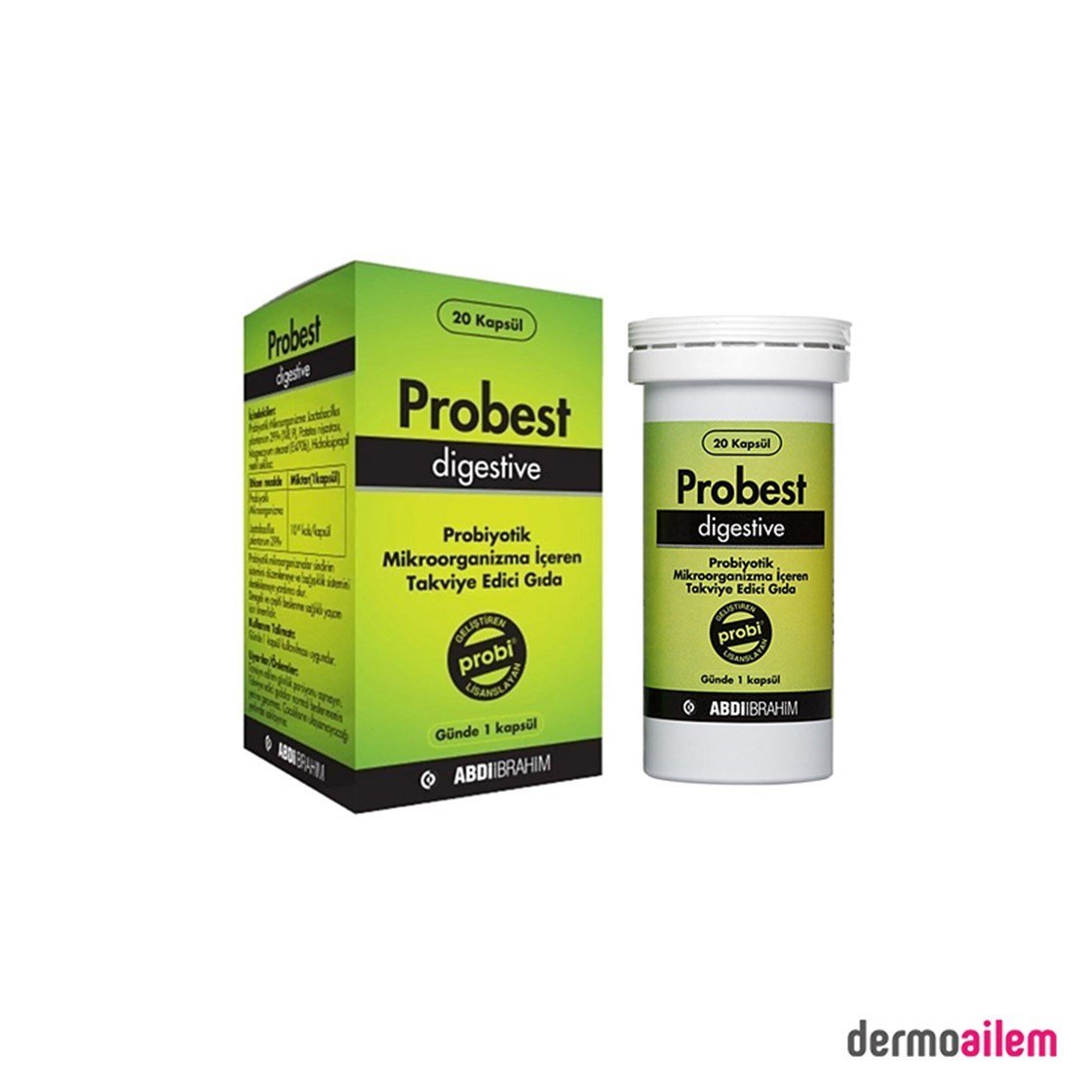 ProbiyotiklerAbdi İbrahimProbest Digestive Probiyotik 20 Kapsül