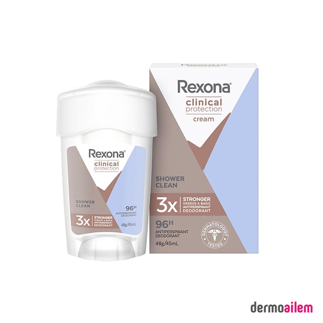 Kadın DeodorantRexonaRexona Clinical Protection Kadın Stick Deodorant Shower Clean 45 ml