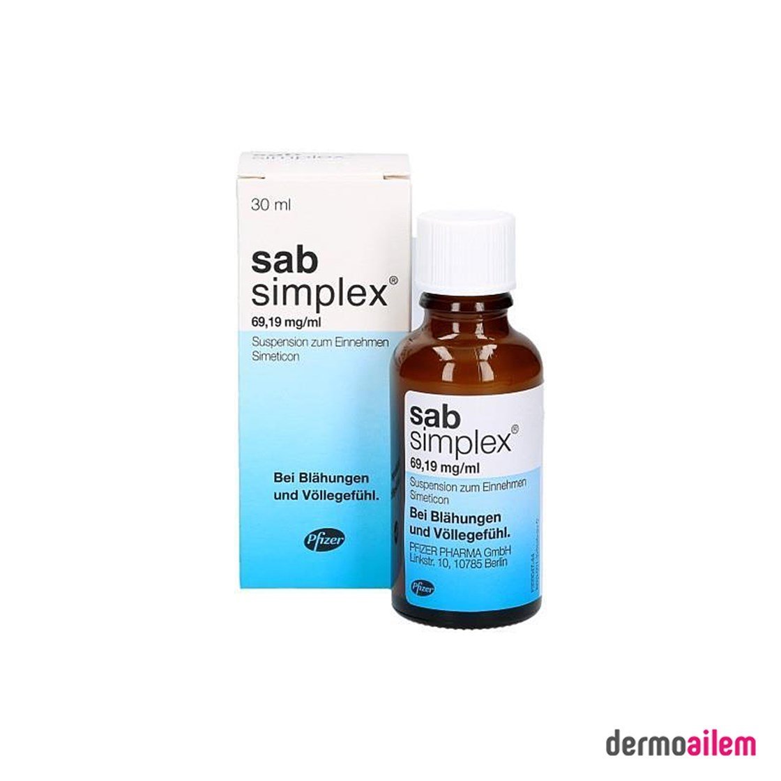 Takviye Edici GıdalarDermo AilemSab Simplex Damla 30 Ml
