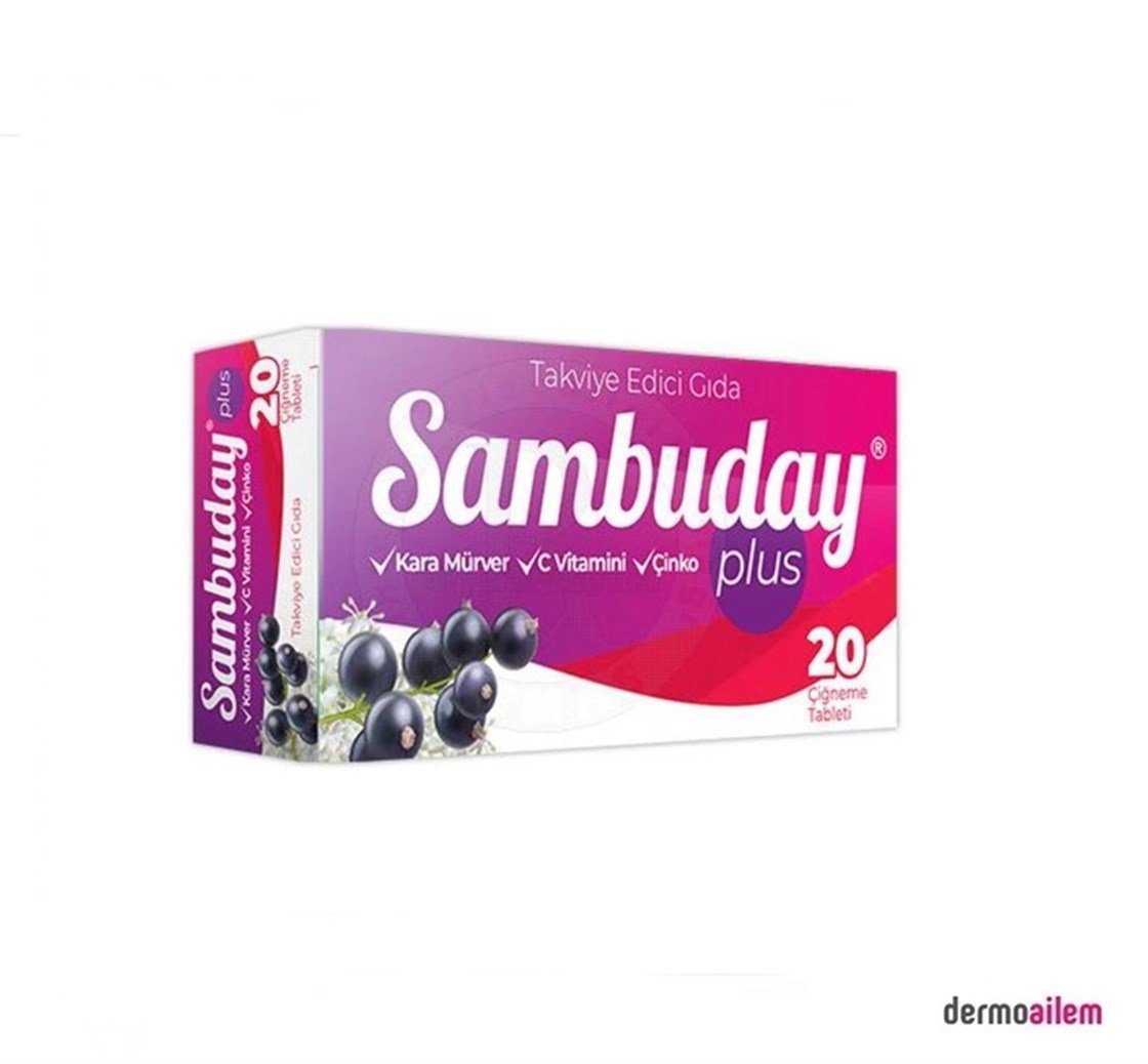 Takviye Edici GıdalarBaselSambuday Plus 20 Çiğneme Tablet