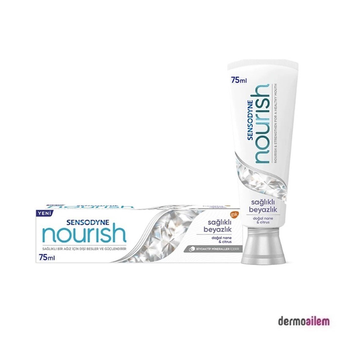 Diş MacunlarıSensodyneSensodyne Nourish Sağlıklı Beyazlık Diş Macunu 75 ml